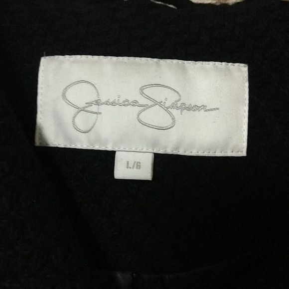 Jessica Simpson Braided Wool Duffle Toggle Coat Large - Picture 8 of 13